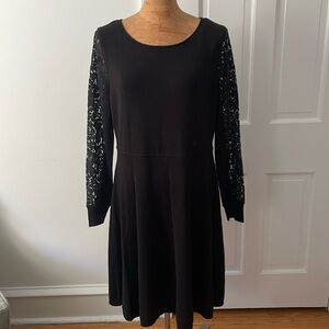 Eliza J Lace Knit A-line Dress XL